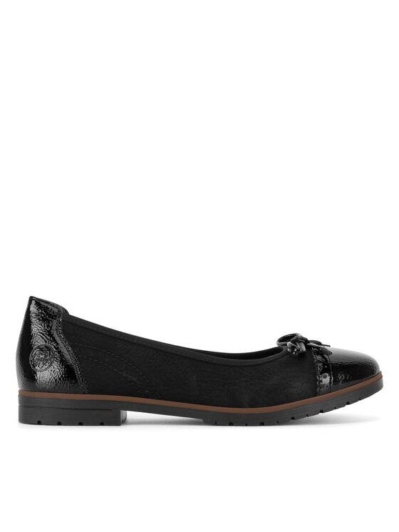 Rieker Baleriny 45358-00 Czarny