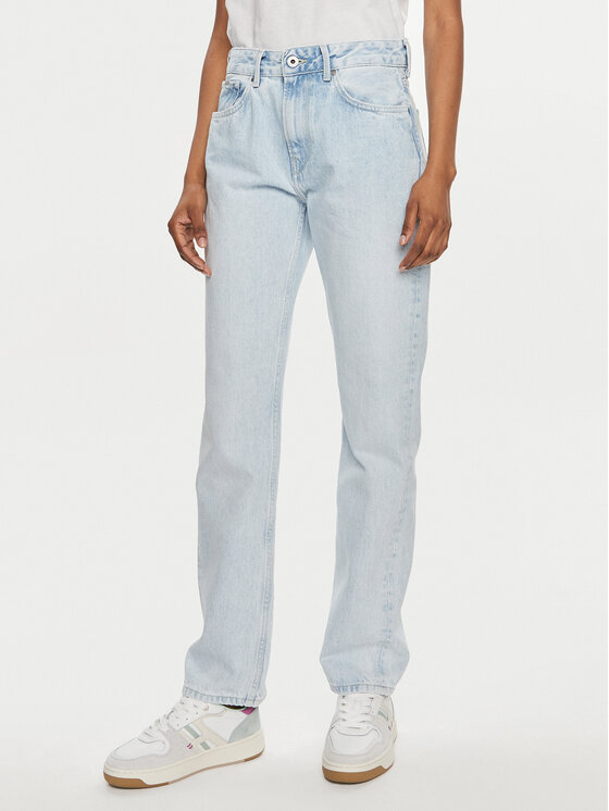 Pepe Jeans Jeansy PL204592 Niebieski Straight Fit