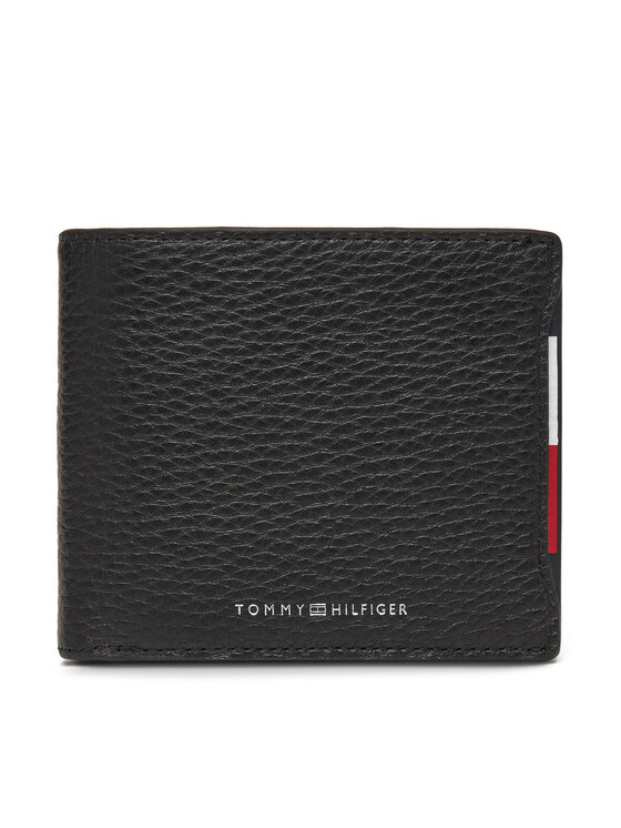 Tommy Hilfiger Portfel męski Central Cc Flap And Coin AM0AM13515 Czarny