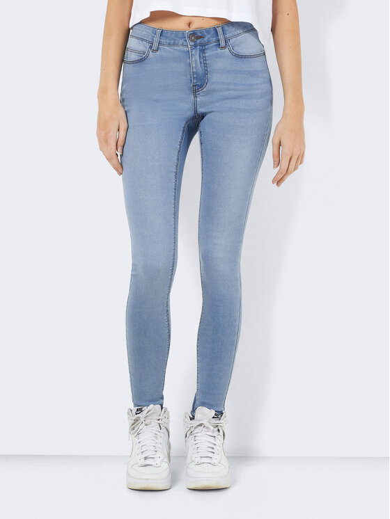 Noisy May Jeansy Billie 27024953 Niebieski Skinny Fit