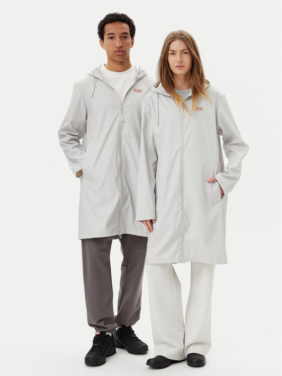 Hunter Kurtka przeciwdeszczowa Andrea Unisex HARU0002245 Szary Regular Fit