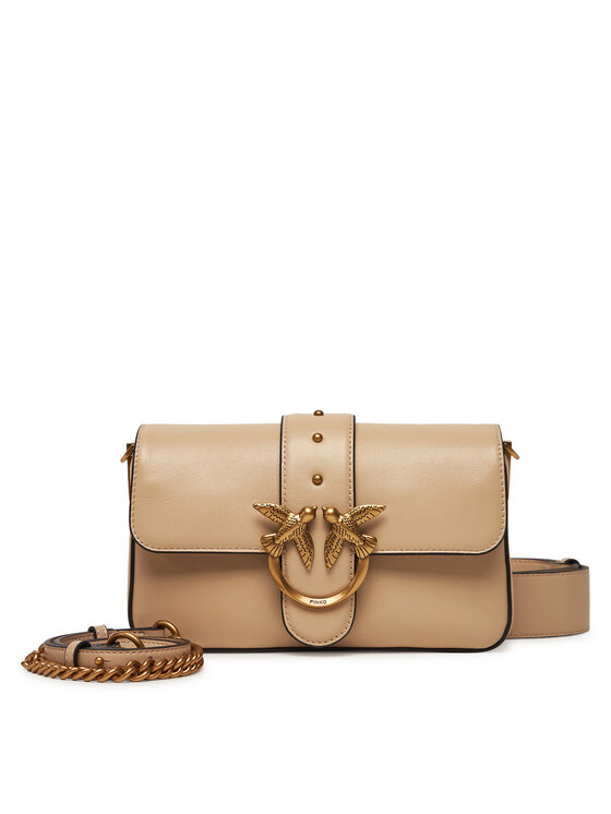 PINKO Torebka Love One Mini Slouchy Fl PE 25 PLTT 104340 A0QO Beżowy