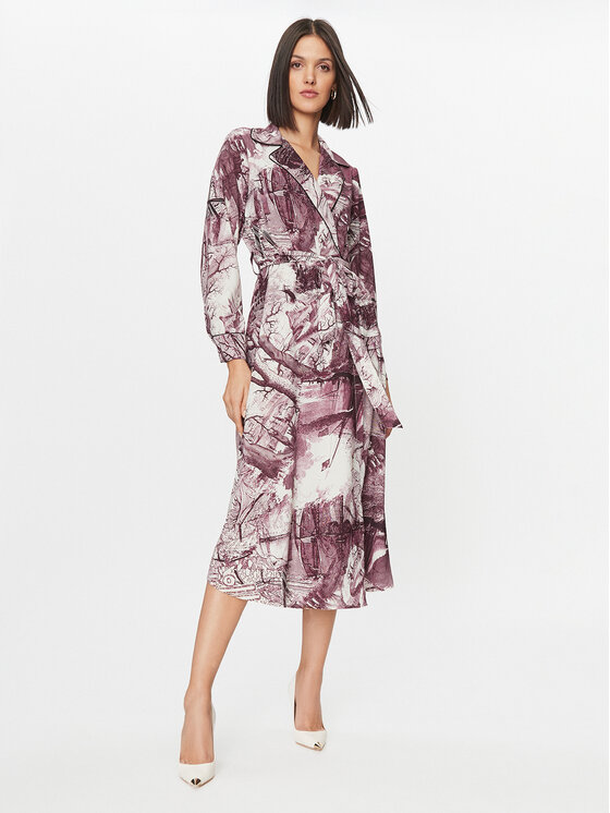 Imperial Sukienka codzienna A9990005Q Bordowy Regular Fit