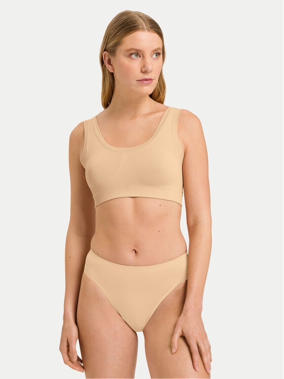 Hanro Biustonosz top Touch Feeling 71806 Beżowy