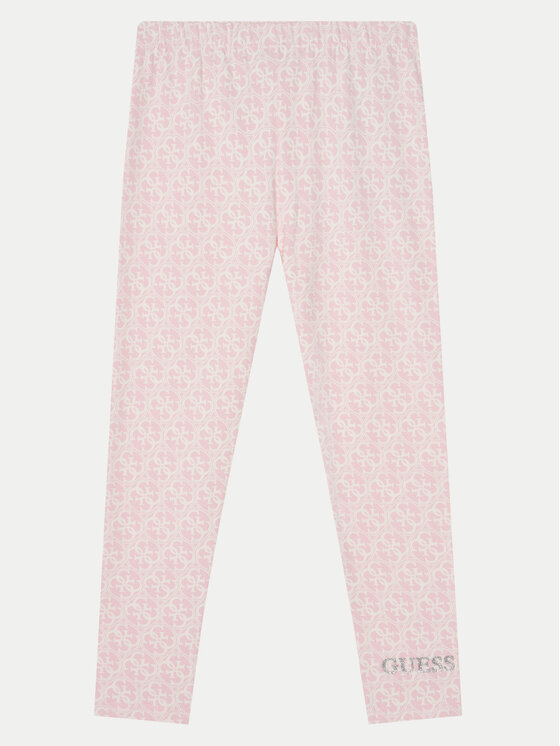 Guess Legginsy K5RB01 J1314 Różowy Regular Fit