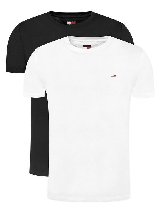 Tommy Jeans Komplet 2 t-shirtów DM0DM21344 Kolorowy Slim Fit