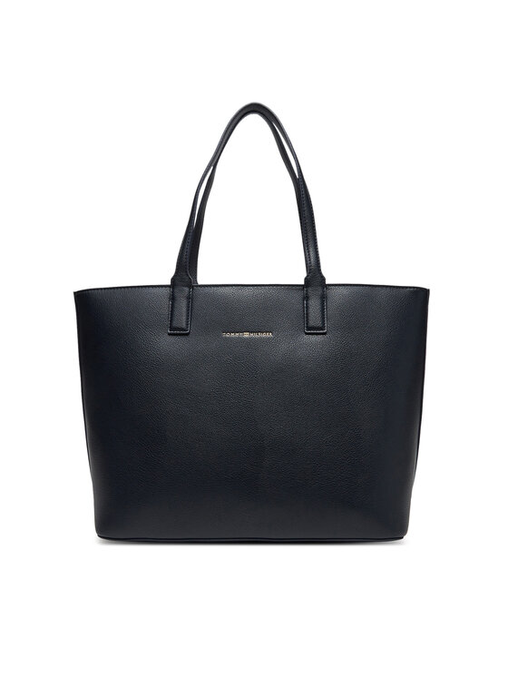 Tommy Hilfiger Torebka Th Logotape Tote AW0AW17449 Granatowy