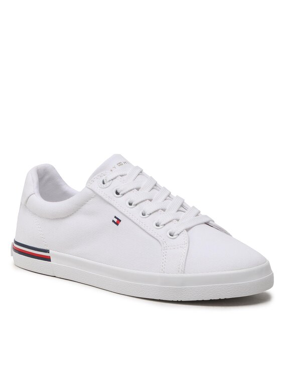 Tommy Hilfiger Tenisówki Essential Stripes Sneaker FW0FW06954 Biały