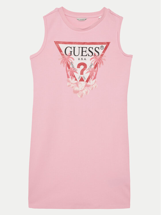 Guess Sukienka codzienna J4RK38KA6W4 Różowy Regular Fit
