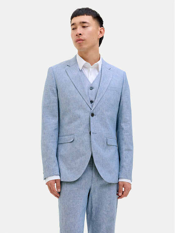 Jack&Jones Marynarka Riviera 12228721 Niebieski Slim Fit