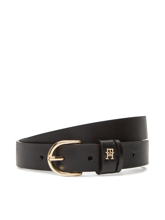 Tommy Hilfiger Pasek Damski Essential Effortless 2.5 Go AW0AW16836 Czarny