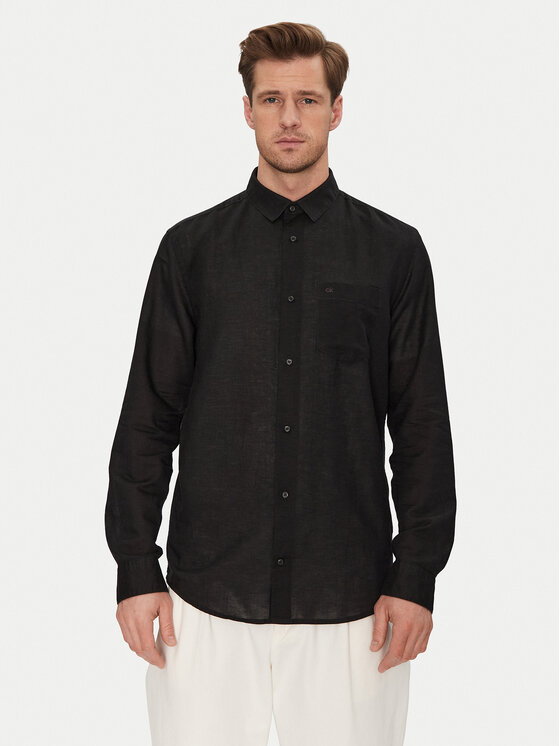Calvin Klein Koszula K10K114488 Czarny Regular Fit
