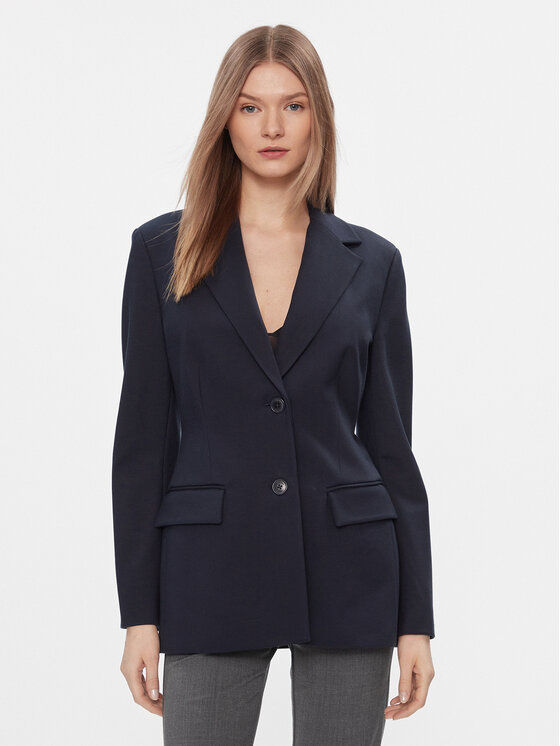 Tommy Hilfiger Marynarka WW0WW40341 Granatowy Slim Fit