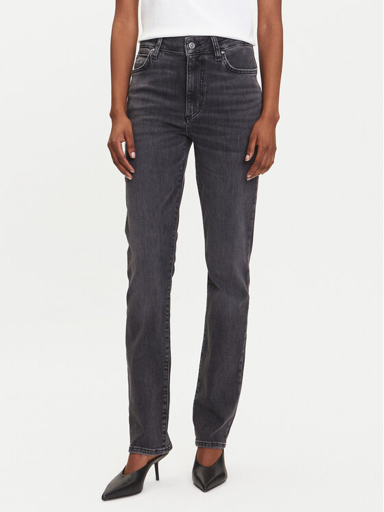 BOSS Jeansy State 50545012 Szary Slim Fit