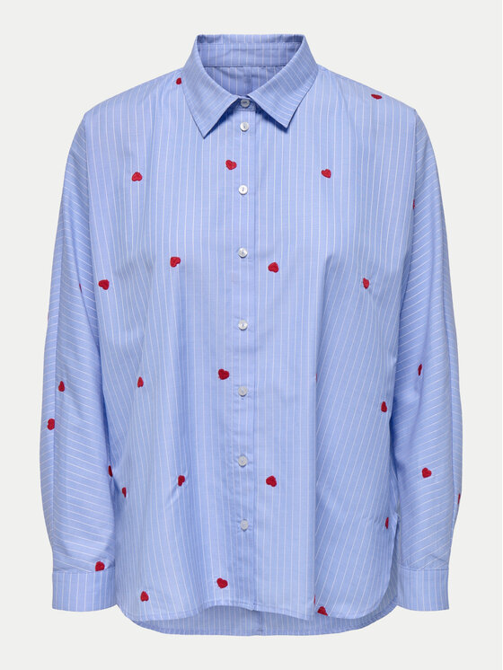 ONLY Koszula 15344336 Niebieski Box Fit