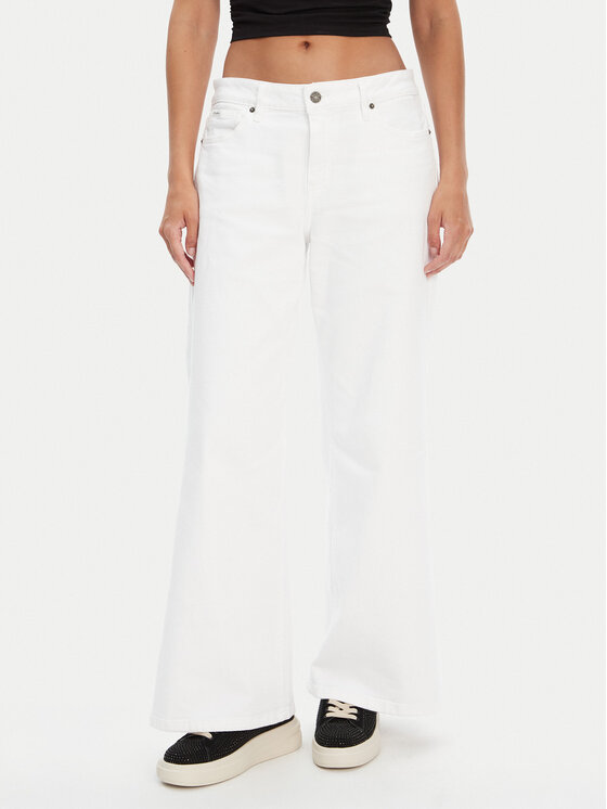 Guess Jeans Jeansy W5YA0O D0131 Biały Regular Fit