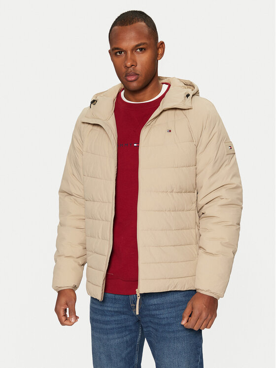 Tommy Hilfiger Kurtka zimowa MW0MW37641 Beżowy Regular Fit