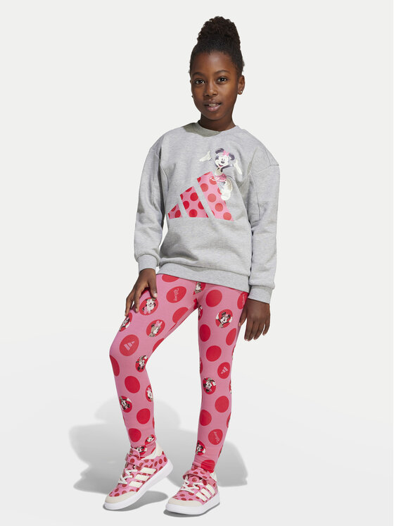 adidas Komplet bluza i legginsy Disney Mickey Mouse JF3645 Kolorowy Regular Fit