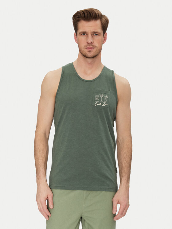 Blend Tank top 20718289 Zielony Regular Fit