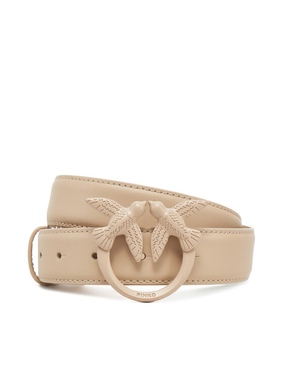 PINKO Pasek Damski Love Berry H3 Belt PE 25 PLT01 100125 A1K2 Beżowy