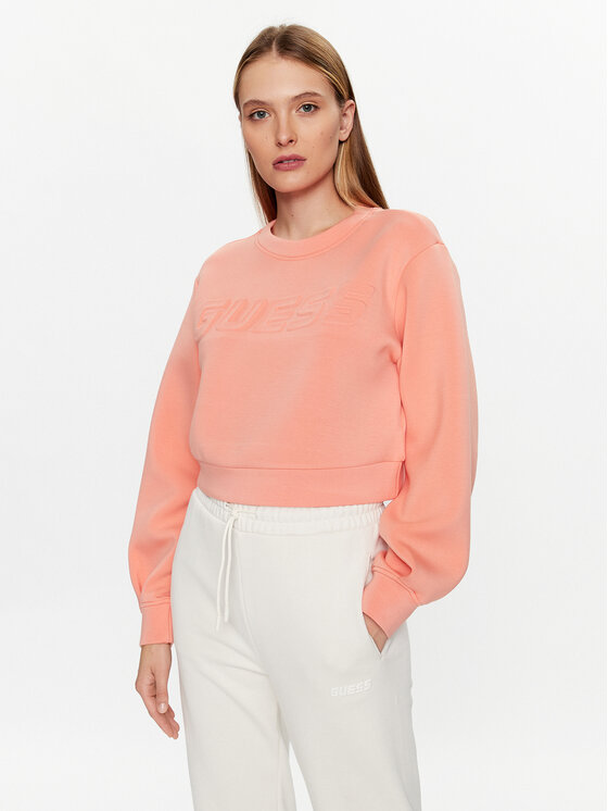 Guess Bluza V3BQ15 K7UW2 Koralowy Regular Fit