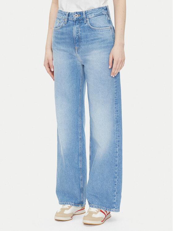Pepe Jeans Jeansy PL204731 Niebieski Straight Fit