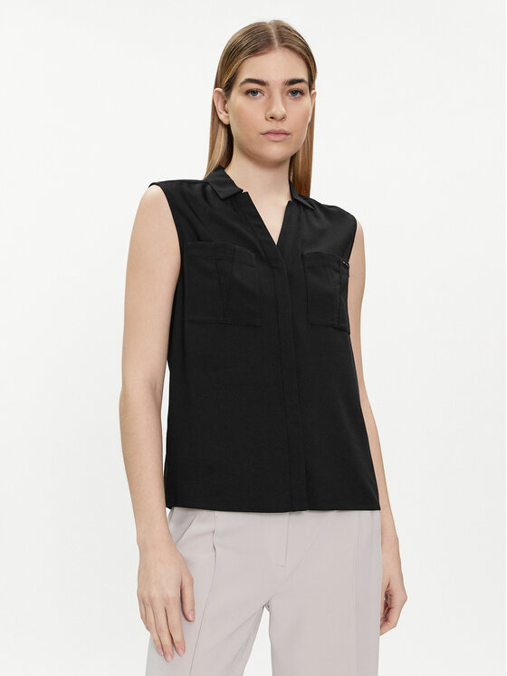 Calvin Klein Koszula K20K207031 Czarny Regular Fit