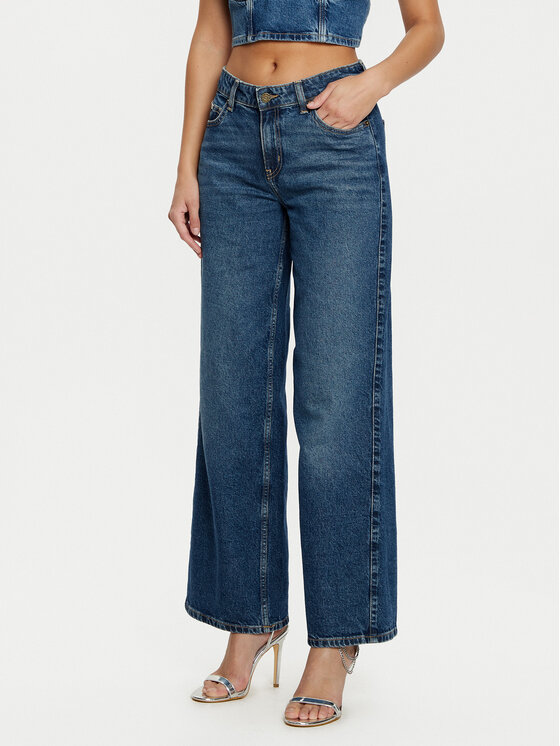 Guess Jeans Jeansy W5RA0Y D5M42 Granatowy Regular Fit