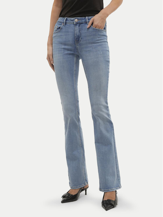 Vero Moda Jeansy Flash 10302479 Niebieski Flared Fit