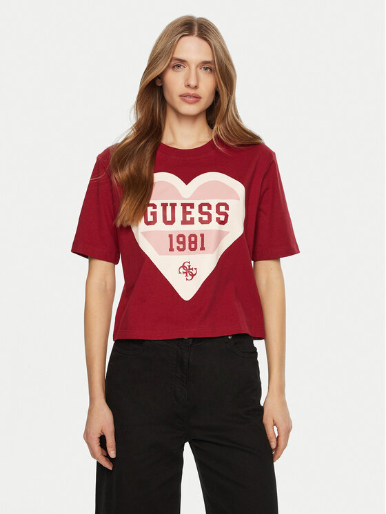 Guess T-Shirt V5RI01 I3Z14 Beżowy Regular Fit