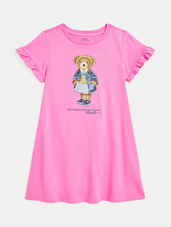 Polo Ralph Lauren Sukienka codzienna 312965157002 Różowy Regular Fit