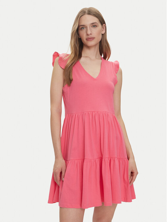 ONLY Sukienka letnia May 15226992 Różowy Regular Fit