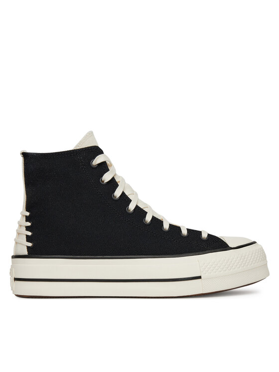 Converse Trampki Chuck Taylor All Star Lift Platform Crafted Laces A12552C Czarny