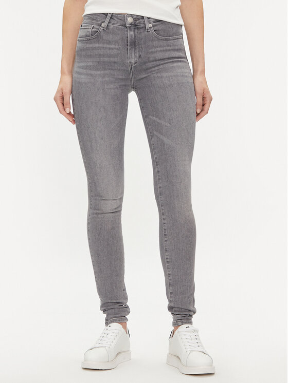 Tommy Hilfiger Jeansy Como WW0WW41302 Szary Skinny Fit