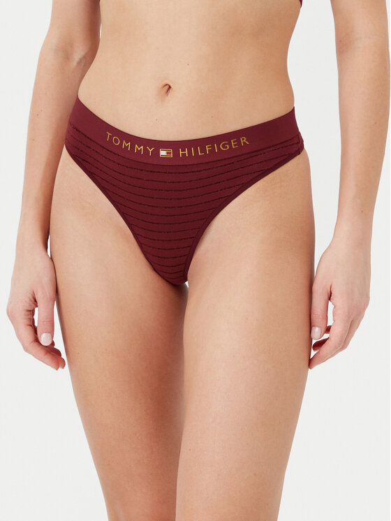 Tommy Hilfiger Stringi UW0UW05589 Czerwony
