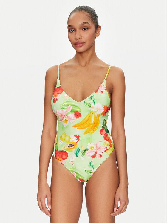 Seafolly Strój kąpielowy Tropique 11071-235 Zielony
