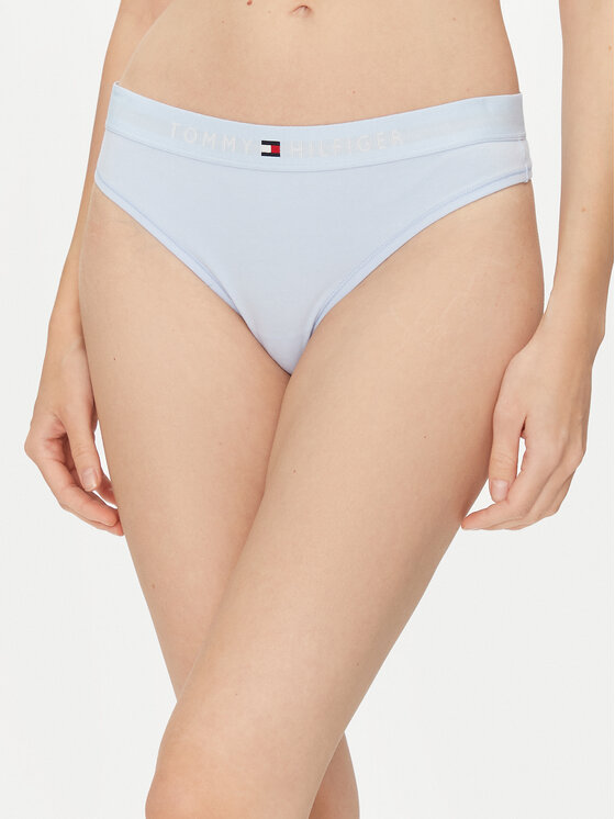 Tommy Hilfiger Stringi UW0UW04146 Błękitny
