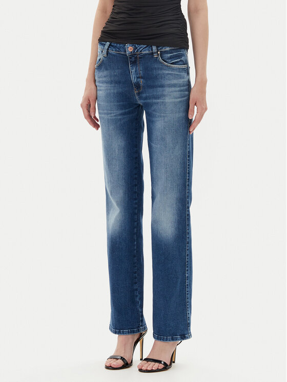 Guess Jeansy W5YA15 D5PY3 Niebieski Regular Fit