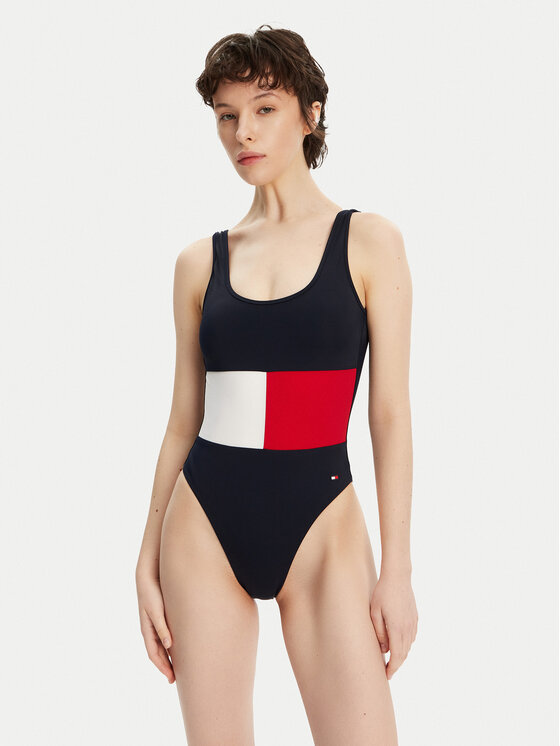 Tommy Hilfiger Strój kąpielowy UW0UW05853 Granatowy