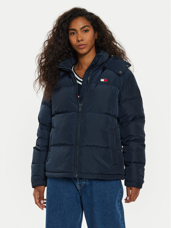 Tommy Jeans Kurtka puchowa Alaska DW0DW18610 Granatowy Regular Fit
