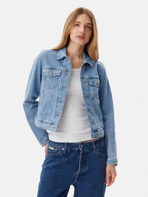Tommy Jeans Kurtka jeansowa DW0DW20123 Niebieski Regular Fit
