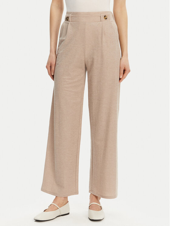 JDY Spodnie materiałowe Birdie Geggo 15320882 Beżowy Regular Fit