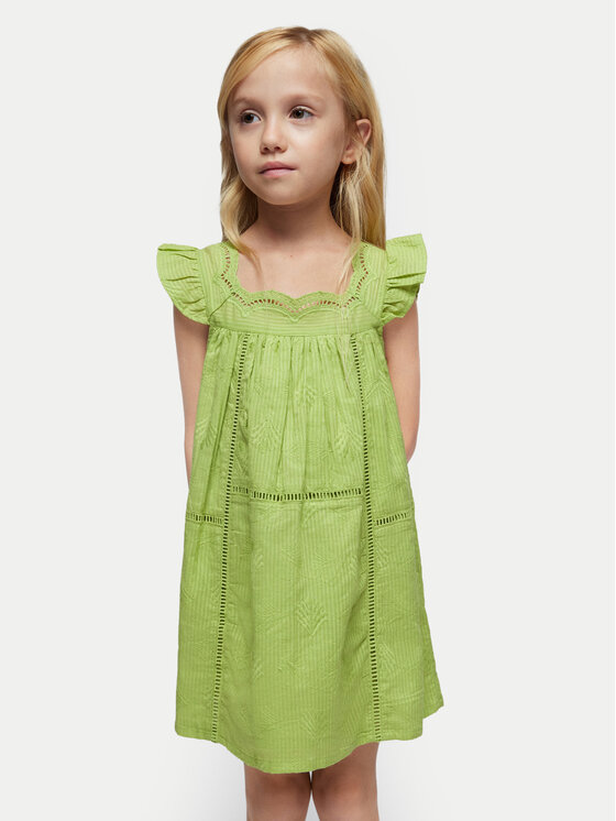 Mayoral Sukienka letnia 3930 Zielony Regular Fit