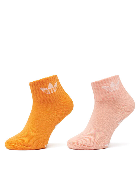 adidas Zestaw 2 par wysokich skarpet dziecięcych Anti-Slip JC8540 Kolorowy
