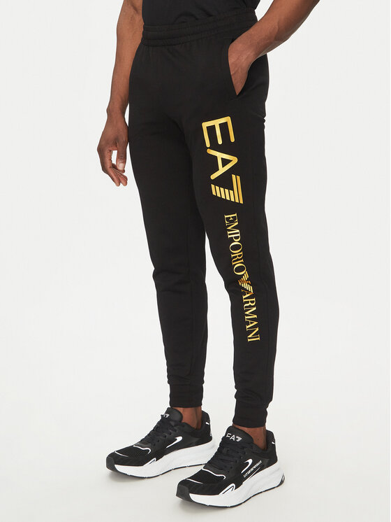 EA7 Emporio Armani Spodnie dresowe 7M000571 AF13512 MC004 Czarny Regular Fit