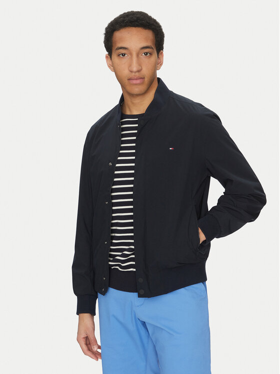 Tommy Hilfiger Kurtka bomber MW0MW36665 Granatowy Regular Fit