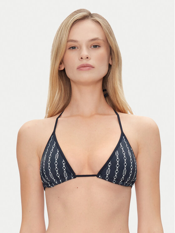 Tommy Hilfiger Góra od bikini UW0UW05314 Granatowy