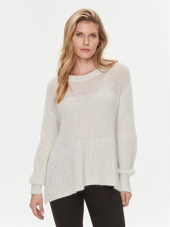 Boss Sweter Fuoline 50493836 Écru Regular Fit