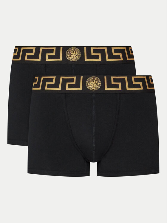 Versace Komplet 2 par bokserek AU10181 1A10011 Czarny