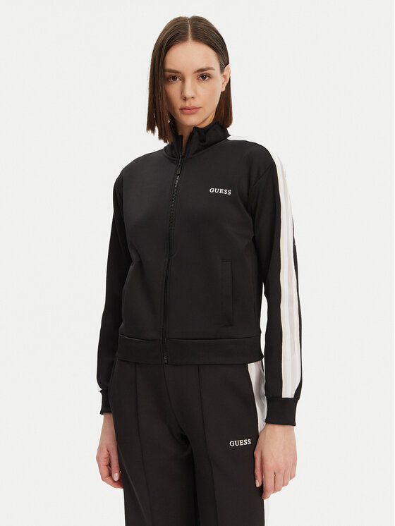 Guess Bluza V5GQ18 KCRU2 Czarny Regular Fit
